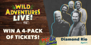 Text “RIO” for a chance to win a Wild Adventures Family Four Pack!